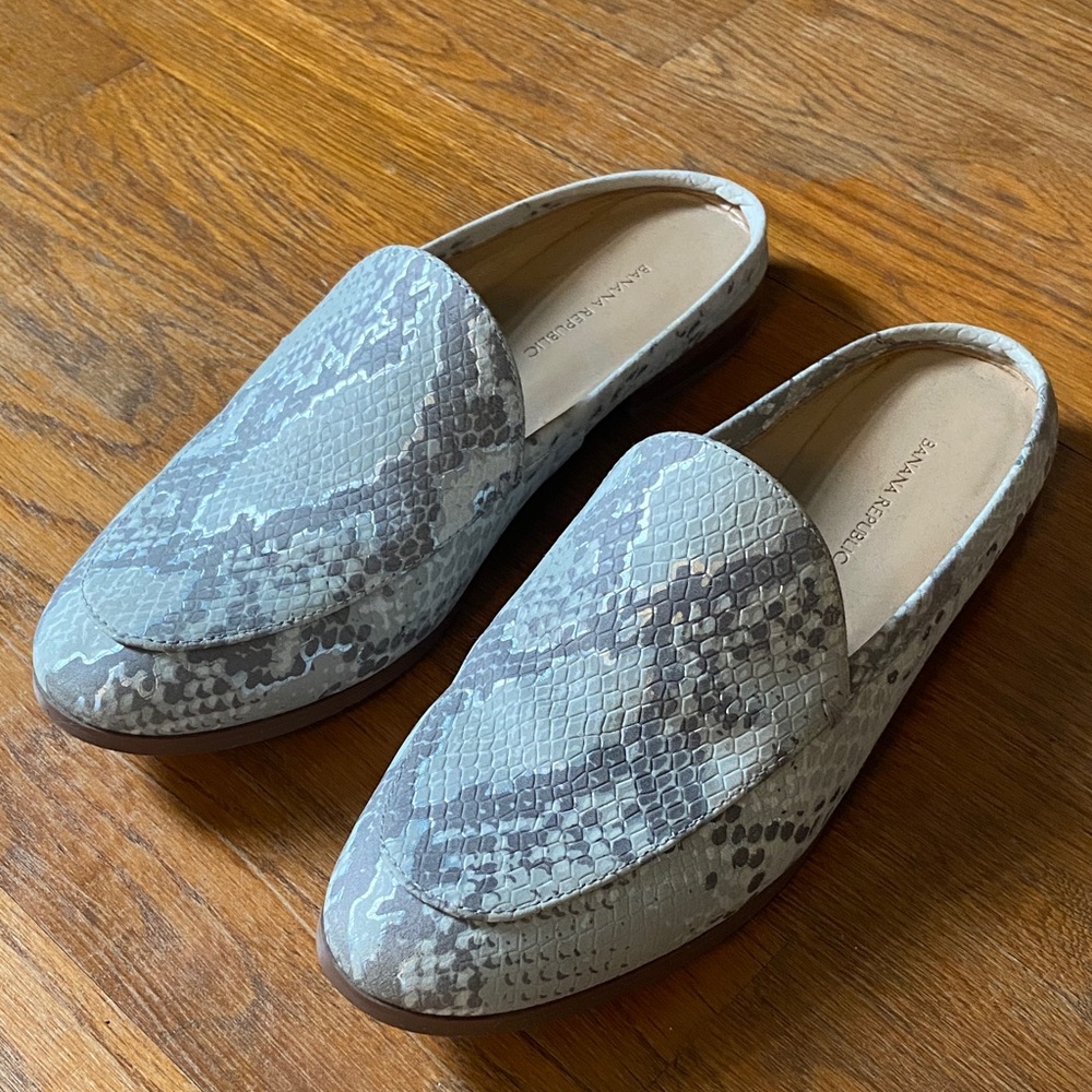 Snakeskin Patterned Loafers by Banana Republic